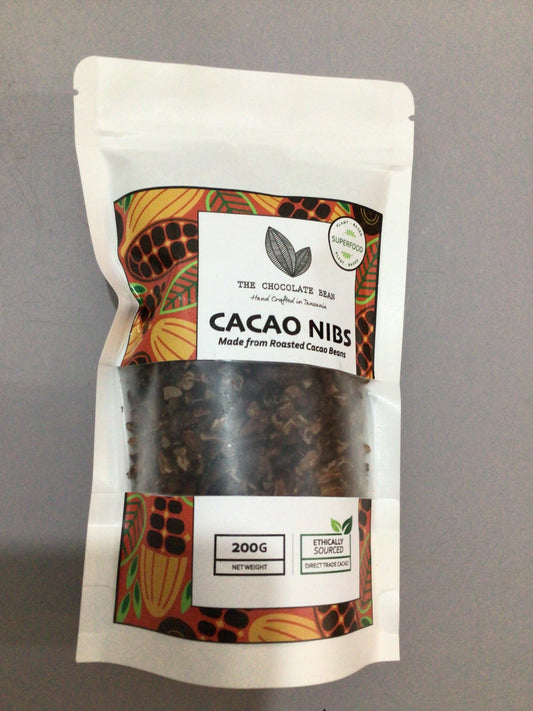 The chocolate bean Cocoa nibs