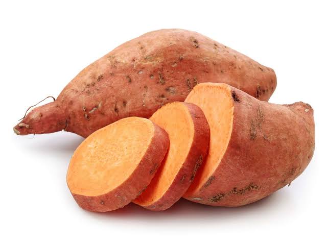 Orange sweet potatoes